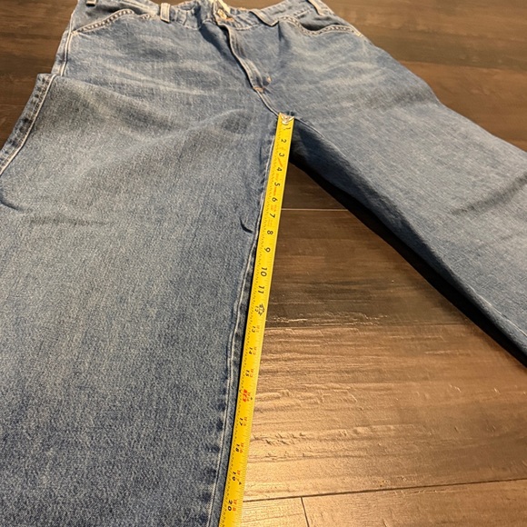 Citizens Of Humanity Blue Denim Wide Leg Jeans - Picture 3 of 11